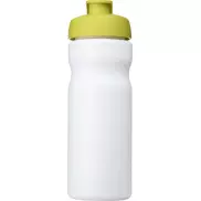 Bidon Baseline® Plus o pojemności 650 ml z otwieranym wieczkiem, biały, zielony