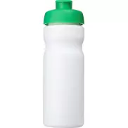 Bidon Baseline® Plus o pojemności 650 ml z otwieranym wieczkiem, biały, zielony
