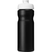 Bidon Baseline® Plus o pojemności 650 ml z otwieranym wieczkiem, czarny, biały