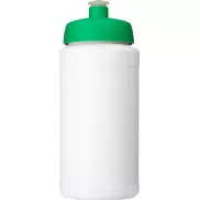 Bidon Baseline® Plus o pojemności 500 ml z wieczkiem sportowym, biały, zielony