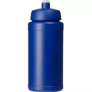 Bidon Baseline® Plus o pojemności 500 ml z wieczkiem sportowym, niebieski