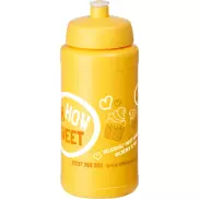Bidon Baseline® Plus o pojemności 500 ml z wieczkiem sportowym, żółty