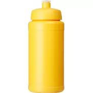 Bidon Baseline® Plus o pojemności 500 ml z wieczkiem sportowym, żółty
