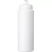 Bidon Baseline® Plus o pojemności 750 ml ze sportowym wieczkiem i uchwytem, biały
