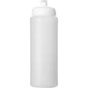 Bidon Baseline® Plus o pojemności 750 ml ze sportowym wieczkiem i uchwytem, biały, biały