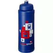 Bidon Baseline® Plus o pojemności 750 ml ze sportowym wieczkiem i uchwytem, niebieski