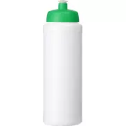 Bidon Baseline® Plus o pojemności 750 ml z wieczkiem sportowym, biały, zielony