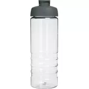 Bidon H2O Treble z otwieranym wieczkiem o pojemności 750 ml, biały, szary