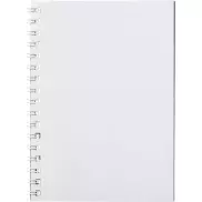 bialy z biala spirala, notatnik A6 , 50 pages, biały