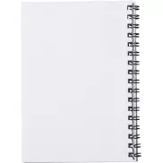 bialy z biala spirala, notatnik A6 , 50 pages, biały, czarny