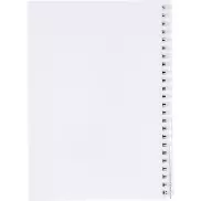 Notatnik Desk-Mate® w formacie A4 z okładką wykonaną z syntetycznego materiału., biały