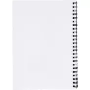 Notatnik Desk-Mate® w formacie A4 z okładką wykonaną z syntetycznego materiału., biały, czarny