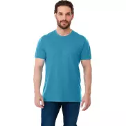 Męski t-shirt Jade z recyklingu, l, niebieski