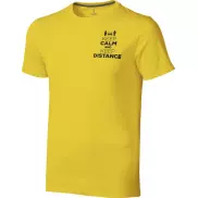 Męski t-shirt Nanaimo z krótkim rękawem, 2xl, żółty