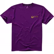 Męski t-shirt Nanaimo z krótkim rękawem, l, fioletowy