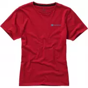 Damski t-shirt Nanaimo z krótkim rękawem, s, czerwony