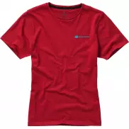 Damski t-shirt Nanaimo z krótkim rękawem, m, czerwony
