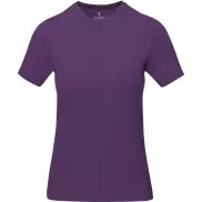 Damski t-shirt Nanaimo z krótkim rękawem, 2xl, fioletowy