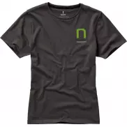 Damski t-shirt Nanaimo z krótkim rękawem, xl, szary