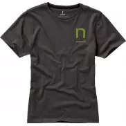 Damski t-shirt Nanaimo z krótkim rękawem, xl, szary