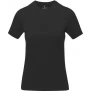 Damski t-shirt Nanaimo z krótkim rękawem, l, czarny