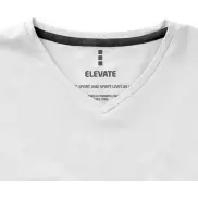 Męski T-shirt organiczny Kawartha z krótkim rękawem, l, biały