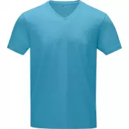 Męski T-shirt organiczny Kawartha z krótkim rękawem, s, niebieski