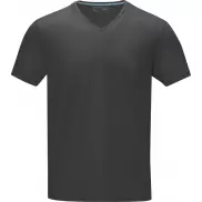 Męski T-shirt organiczny Kawartha z krótkim rękawem, xl, szary