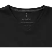 Męski T-shirt organiczny Kawartha z krótkim rękawem, xl, czarny
