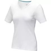 Damski T-shirt organiczny Kawartha z krótkim rękawem, xs, biały