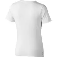 Damski T-shirt organiczny Kawartha z krótkim rękawem, l, biały
