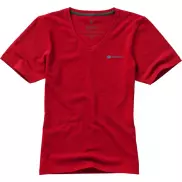 Damski T-shirt organiczny Kawartha z krótkim rękawem, xs, czerwony