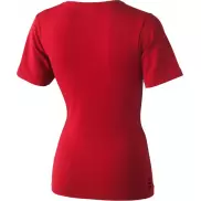 Damski T-shirt organiczny Kawartha z krótkim rękawem, s, czerwony