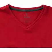 Damski T-shirt organiczny Kawartha z krótkim rękawem, s, czerwony
