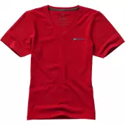 Damski T-shirt organiczny Kawartha z krótkim rękawem, m, czerwony