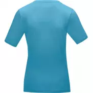 Damski T-shirt organiczny Kawartha z krótkim rękawem, l, niebieski