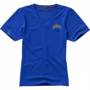 Damski T-shirt organiczny Kawartha z krótkim rękawem, s, niebieski