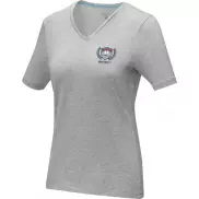 Damski T-shirt organiczny Kawartha z krótkim rękawem, xl, szary