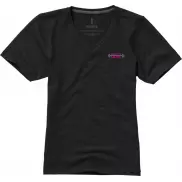 Damski T-shirt organiczny Kawartha z krótkim rękawem, xs, czarny