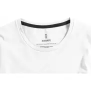 Męski T-shirt organiczny Ponoka z długim rękawem, s, biały