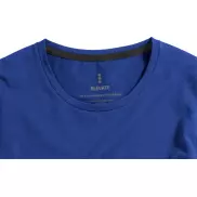 Męski T-shirt organiczny Ponoka z długim rękawem, s, niebieski