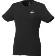 Damski organiczny t-shirt Balfour, l, czarny