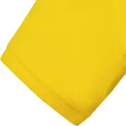 Damskie polo Calgary z krótkim rękawem, s, żółty