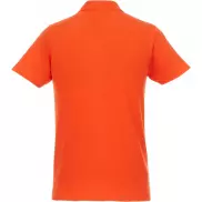 Helios - koszulka męska polo z krótkim rękawem, 2xl, pomarańczowy