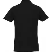Helios - koszulka męska polo z krótkim rękawem, 2xl, czarny