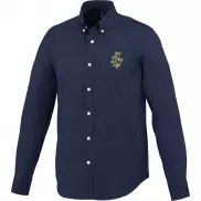 Męska koszula Vaillant z tkaniny Oxford z długim rękawem, xs, niebieski