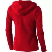 Damska rozpinana bluza z kapturem Arora, xs, czerwony