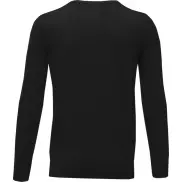 Stanton - męski sweter w serek, 2xl, czarny