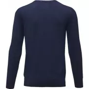 Merrit - męski sweter z okrągłym dekoltem, 2xl, niebieski
