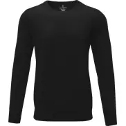 Merrit - męski sweter z okrągłym dekoltem, 2xl, czarny